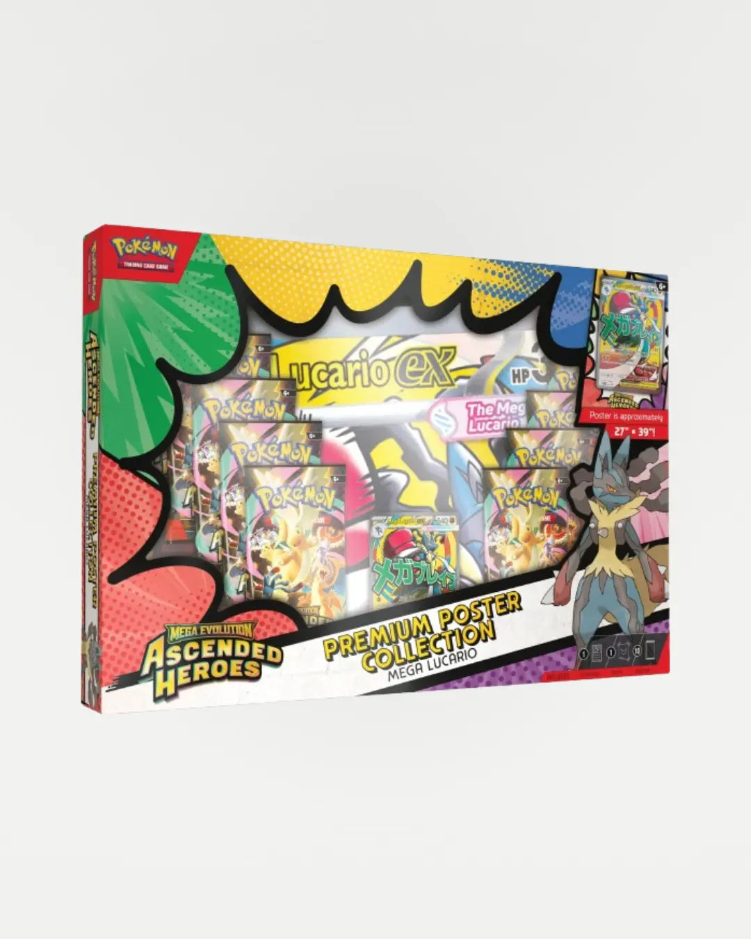 Ascended Heroes Premium Poster Collection—Mega Lucario ex